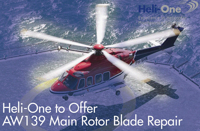 AW139 Main Rotor Blade Repair in Norway