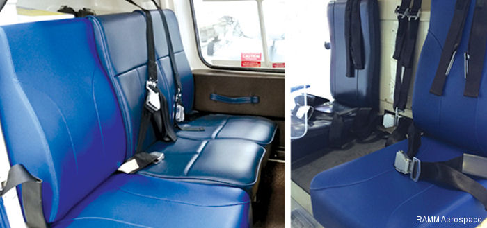 RAMM Aerospace Frameless Seat Cushions for Bell 206/407