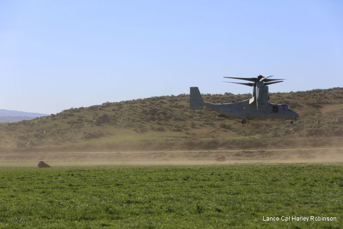 Marines Osprey Tilt-Rotor Can Support Cal Fire