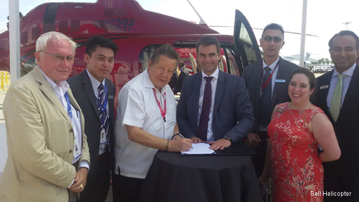 VIP Jets Signs for First Bell Helicopter in Cambodia