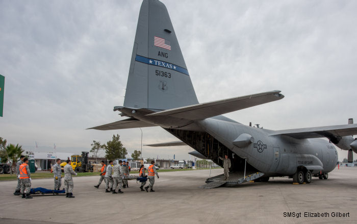 C-130H2 Hercules from 136th Airlift Wing, Texas Air National Guard
