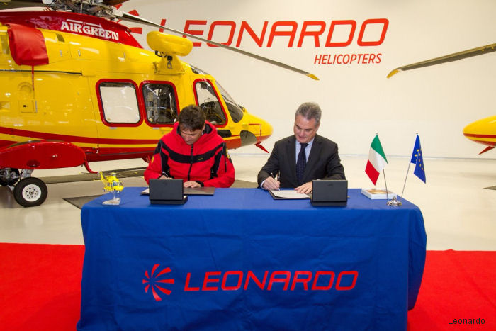 helicopter news December 2016 Soccorso Alpino and Leonardo Cooperation