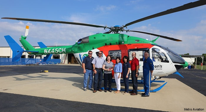 First EC145e Goes to Children Healthcare of Atlanta