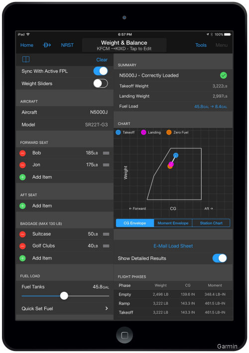 Garmin Pilot Adds New Tools to Apple Devices