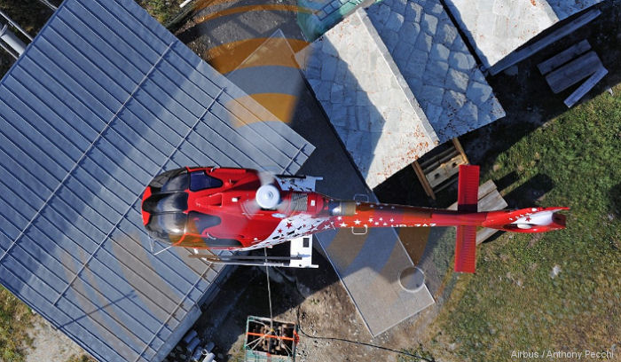 Air Zermatt H130 in the Swiss Alps