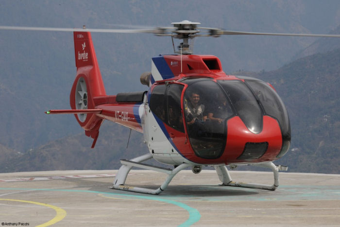 India’s largest private helicopter operator Global Vectra Helicorp Ltd (GVHL) using their new H130 / EC130T2 exclusively for heli-pilgrimage work. A second one will join soon.
