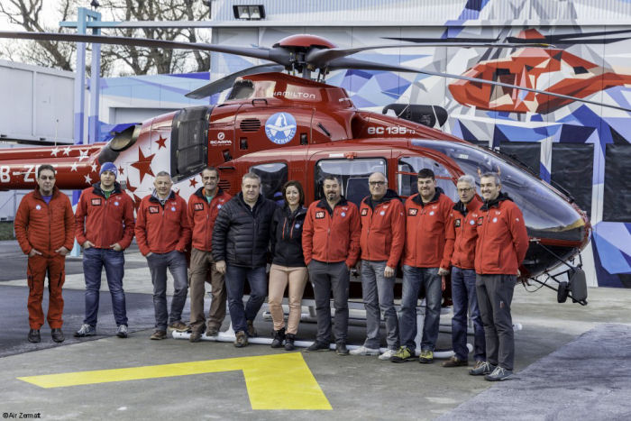 An H135 gets a makeover in Switzerland