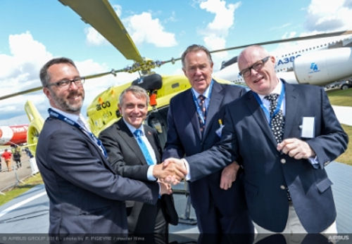 Aviation Minister Attends Handover of Airbus Helicopters H145 to Yorkshire Air Ambulance