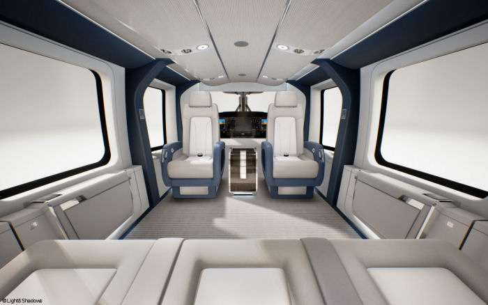 Airbus Helicopters presents an exclusive first glimpse of the H160 VIP version at EBACE meeting in Geneva, May 24-26