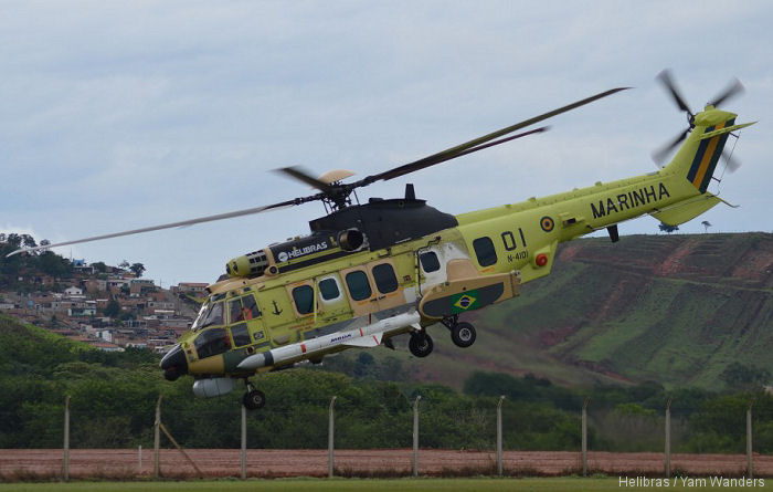 On October 25, Helibras presented  aircraft BRA-05 equipped with a locally developed tactical system, an  APS-143 radar, chaff and flares dispenser and 2 AM39 B2M2 Exocet new generation missiles