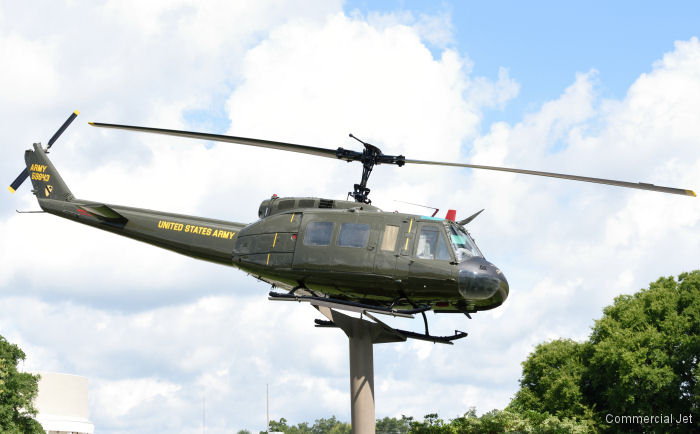 Repainted Huey at Veterans Park, Dothan, Alabama