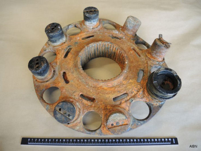 Missing part found on Febr 23, 2017:  epicyclic gear 2nd stage planet gear carrier