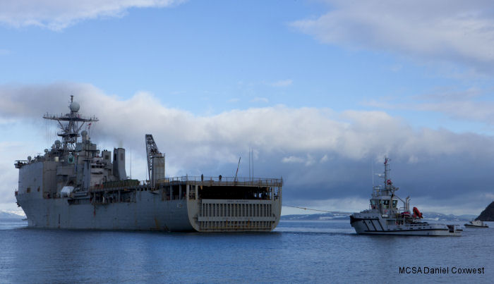 USS Fort McHenry (LSD 43), a Whidbey Island-class dock landing ship homeported in Mayport, FL, is participating in Exercise Cold Response 2016 in Norway