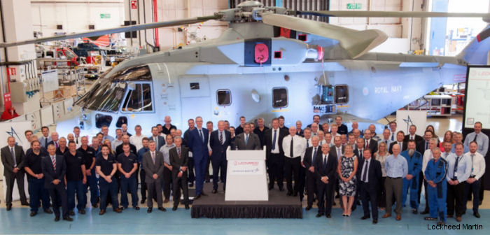 30th Merlin HM.2 Delivered to Royal Navy