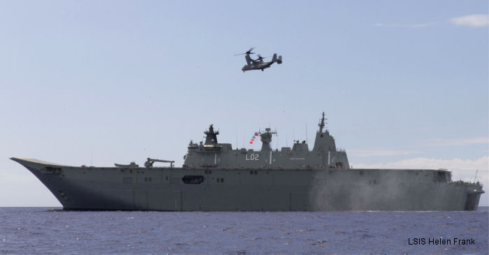 Built in Spain, Canberra was commissioned on November 28, 2014