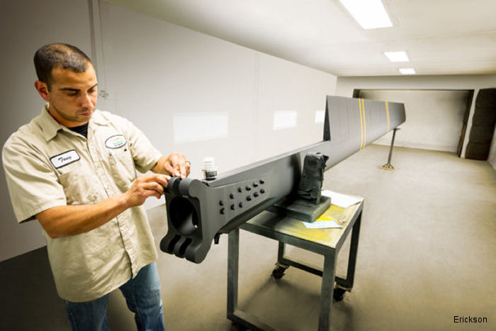 S-64 Composite Main Rotor Blades First Flight