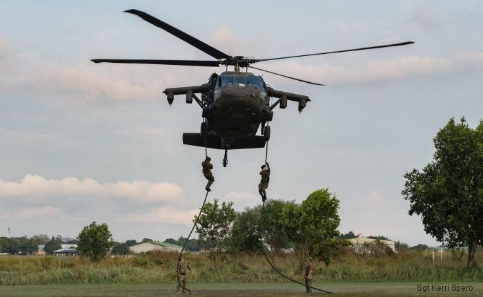 US Joint Task Force-Bravo based in Soto Cano, Honduras completed   air assault training mission with Salvadoran special forces during Operation Serpiente at Ilopango Airport, San Salvador
