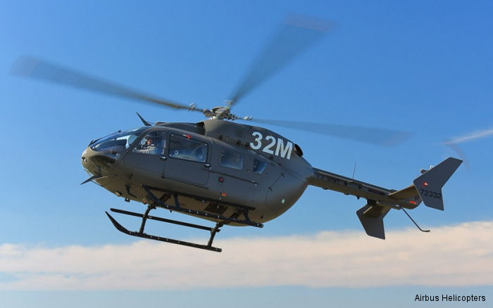 Former U.S. Army program manager for the Airbus Helicopters UH-72A Lakota helicopter LTC David R. Cheney visits the company s production site in Columbus, Mississippi