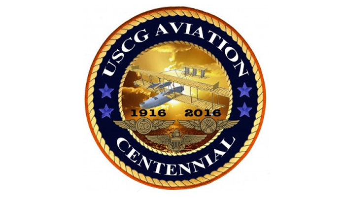 Logo for the 100th anniversary of Coast Guard aviation. USCG illustration by Seaman Kent Moore