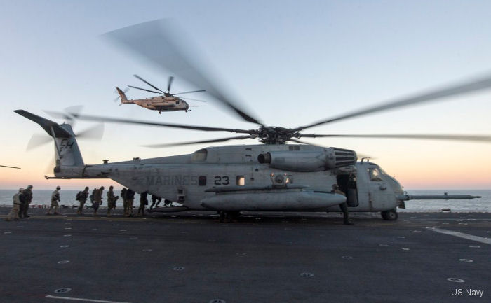 USS Wasp carried the 22nd Marine Expeditionary Unit (MEU) and the Marine Medium Tiltrotor Squadron VMM-264 (Reinforced)
