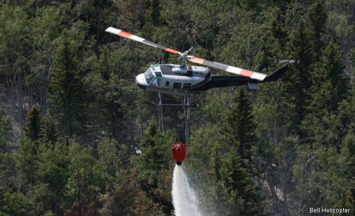 Mustang Helicopters and Helicopter Transport Services joined the relief efforts in Alberta, Canada following the wildfire outbreak