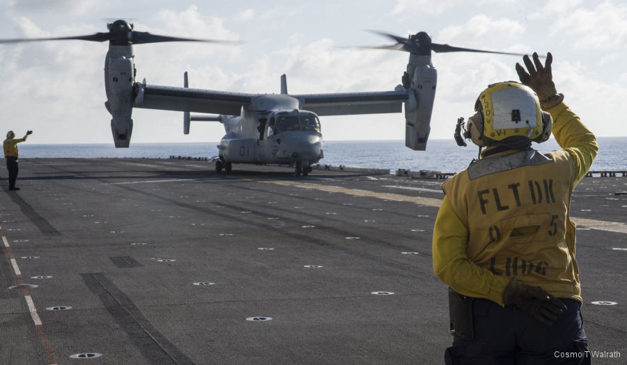 Marine Medium Tiltrotor Squadron VMM-265 (Reinforced) provided the vertical lifting for the 31st Marine Expeditionary Unit (MEU)