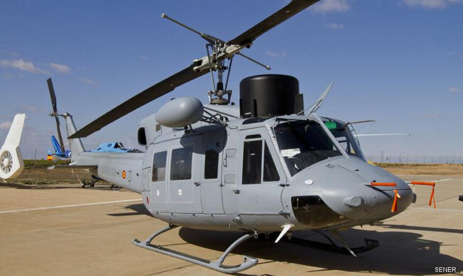 SENER and Babcock (ex INAER) delivered the fourth upgraded AB212 helicopter to the Spain Navy. The remaining two, plus the prototype used for testing, will be delivered by end next year