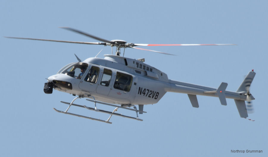 Northrop Grumman autonomous surrogate aircraft, a manned P-10 Bell 407 modified helicopter 