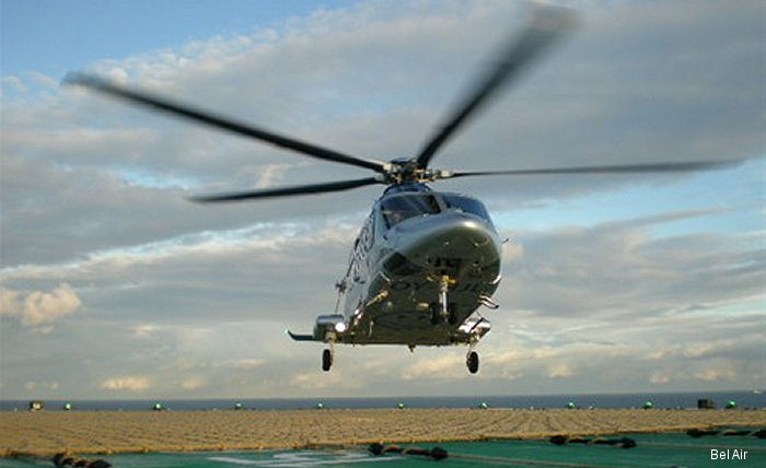 Bel Air AW139 OY-HJL Passing 30.000 Landings
