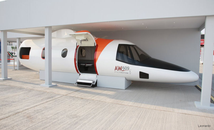 SAR AW609 Mockup at the Dubai Air Show 2017