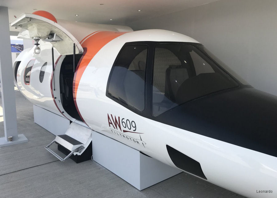 SAR AW609 Mockup at the Dubai Air Show 2017