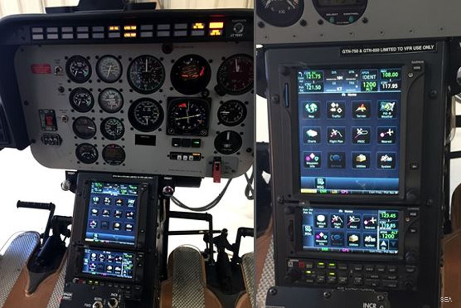 Bell 206L Garmin Avionics Installation
