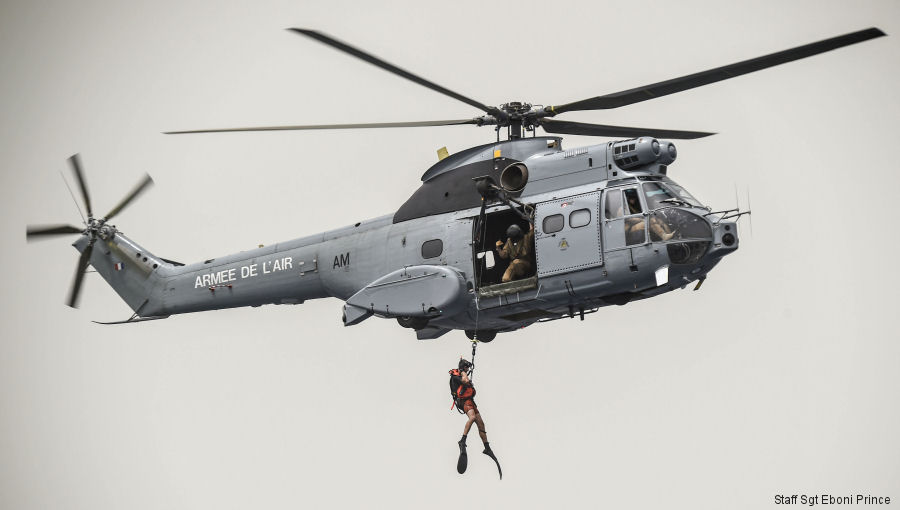 USAF PJs from 82nd Expeditionary Rescue Squadron (ERQS) and the French Air Force’s Transport Squadron ET 88 based at Djibouti 
completed training exercise in the Gulf of Tadjoura