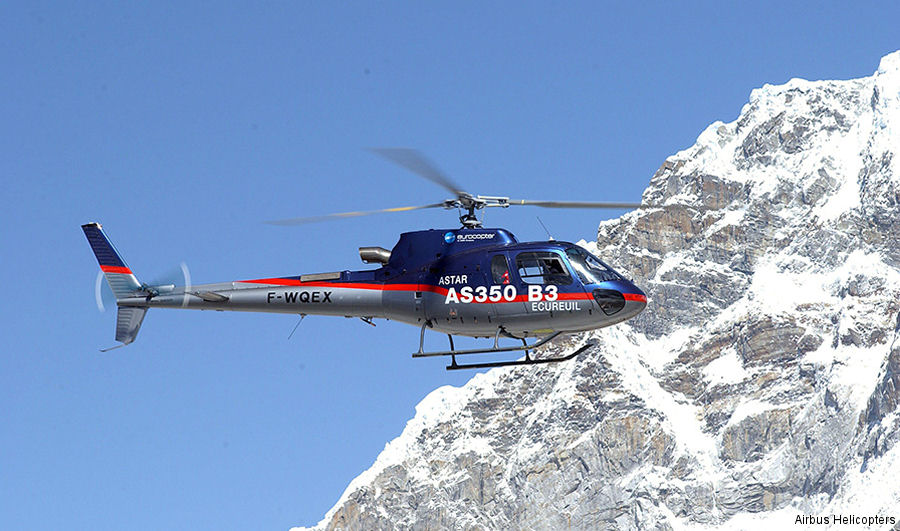Nepalese Army, Shree Airlines, Simrik Air, Fishtail Air, Air Dynasty, Heli Everest, Mountain Helicopters, Altitude Air and Manang Air flies  more than 15000 hours annually in the H125 / AS350
