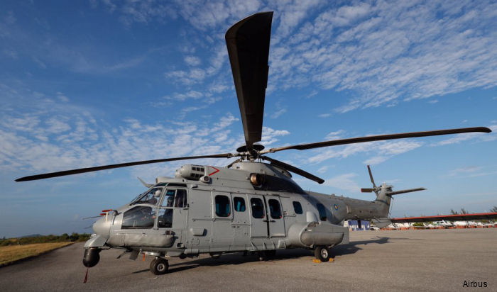 Airbus Helicopters held a ceremony during LIMA 2017 to celebrate the  10,000 safe flying hours for the Royal Malaysian Air Force’s fleet of  12 EC725AP/H225M helicopters in service since 2012