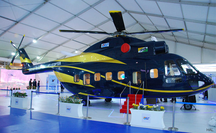 HAL Unveils Indian Multi Role Helicopter Mock-up