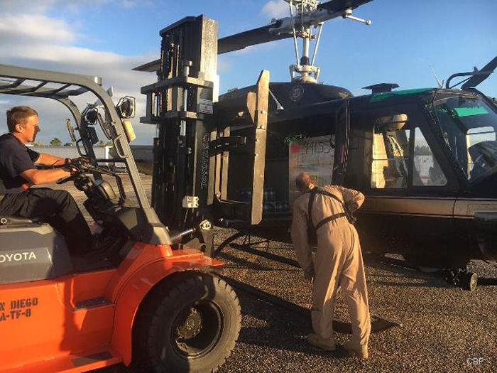 CBP UH-1N Supporting FEMA After Hurricane Harvey