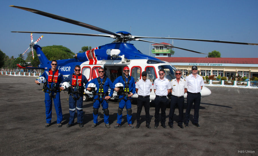Héli-Union starts helicopter operations for a Client in offshore Myanmar