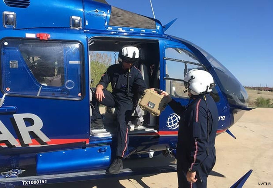 Texas LifeStar Helicopter Now with Blood and Plasma