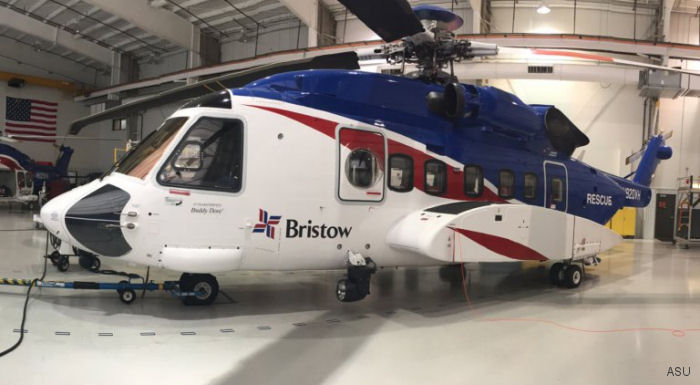 Aviation Specialties Unlimited (ASU) obtained a supplemental type certificate (STC) on the Sikorsky S-92A for Bristow operating in the Gulf of Mexico.