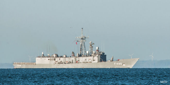 Turkish frigate TCG Gaziantep (F490)