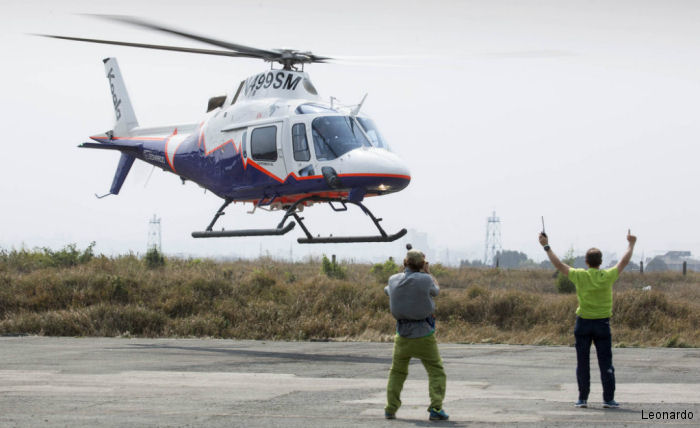The AW119Kx in demo tour to Kathmandu in Nepal with alpinist Simone Moro to validate the extension of the  certification to 24,000 feet / 7,315 meters