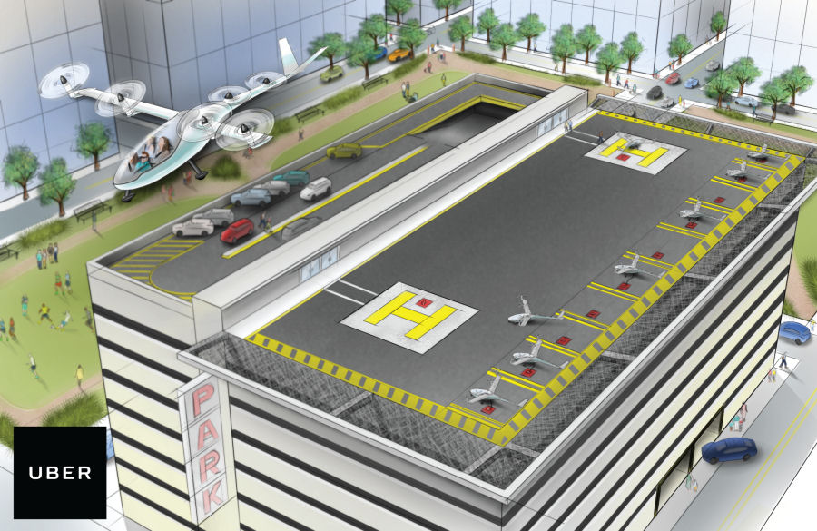 Uber and Bell Helicopter to Develop Urban Electric VTOLs