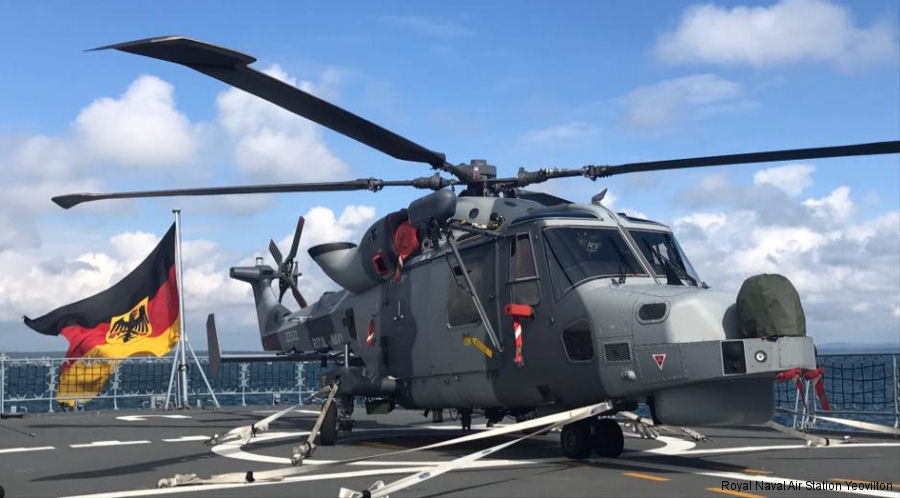 For the first time Royal Navy new Wildcat deployed on a foreign vessel spending 7 weeks with the German Bundesmarine frigate Lübeck