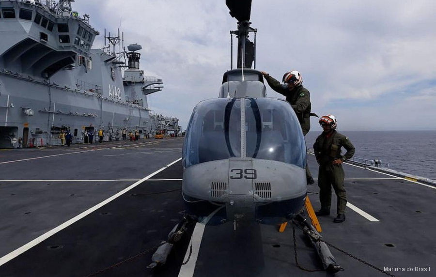 First Brazilian Helicopter Landings on PHM Atlântico