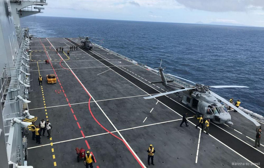 First Brazilian Helicopter Landings on PHM Atlântico