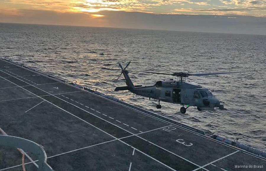 First Brazilian Helicopter Landings on PHM Atlântico