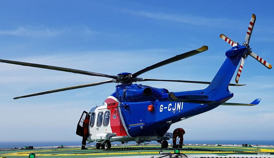 Bristow Norwich AW139 with Perenco Through 2021