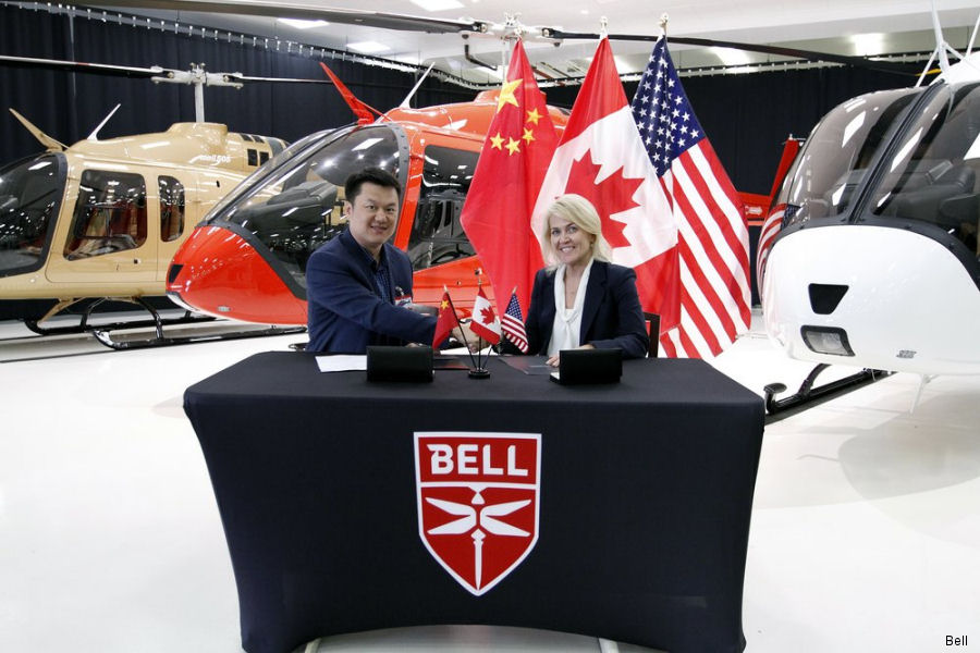 Bell Delivered First 3 of 110 Bell 505 to China