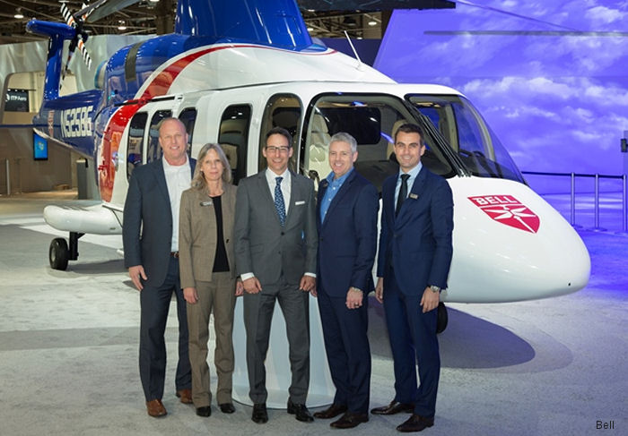 Bell 525 in Bristow Colors at Heli Expo 2018